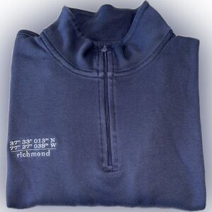 Vineyard vines men’s coordinates jersey 1/4 quarter zip, Navy Blue, XL